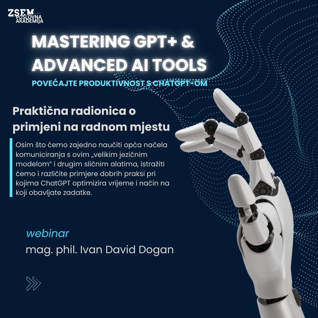 MASTERING GPT+ & ADVANCED AI tools – webinar